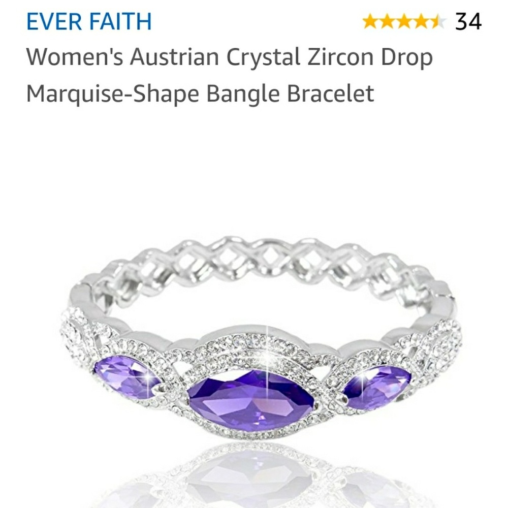 Gorgeous Silver & Purple Bracelet
